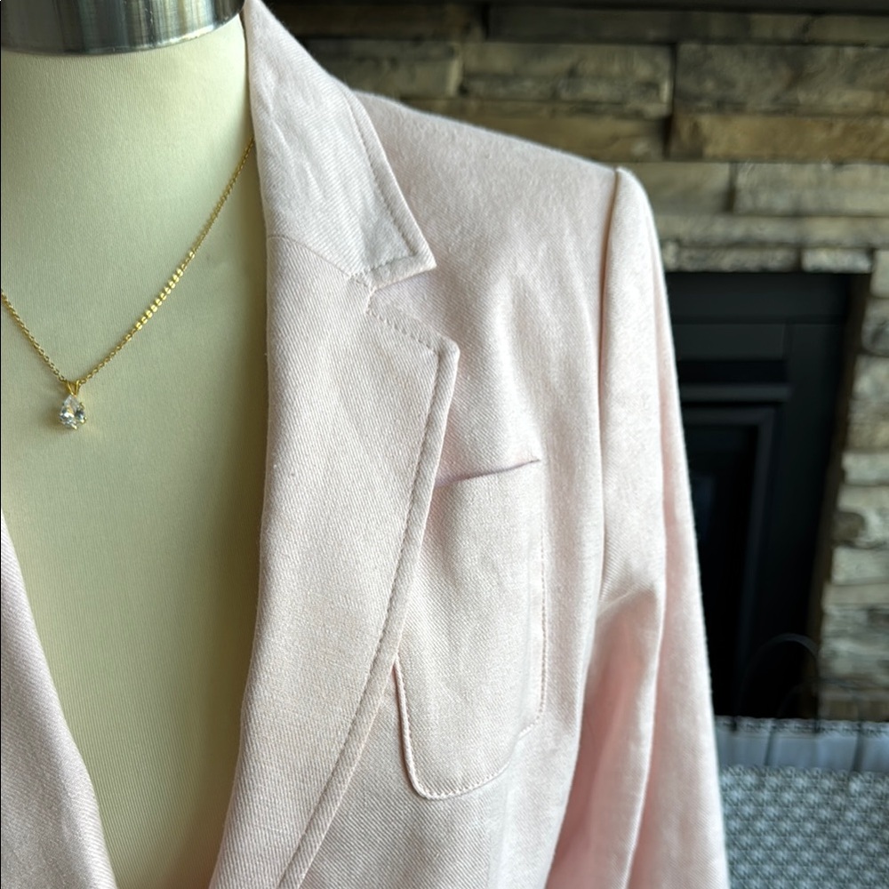Banana Republic Pink Tailored Blazer with Notched Lapels - Picture 5 of 13